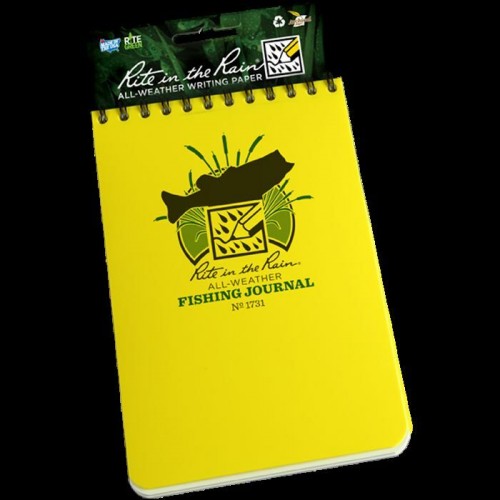 Rite in the Rain Fishing Journal No 1731, Waterproof Notebook for Anglers